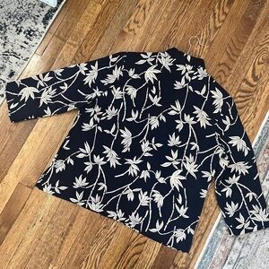 Vintage Draper’s & Damon’s Shacket mature conservative navy and tan